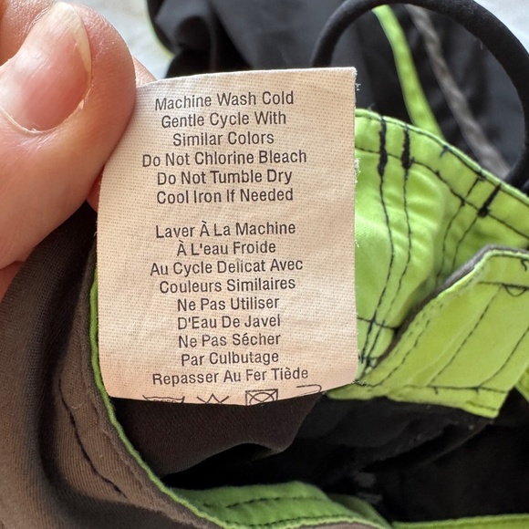 Monk Dot Five Men's Medium Board Shorts Swim Trunks Black Beach Surfer Pool - Picture 8 of 14